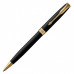 Ручка шариковая Parker "Sonnet Core Matt Black GT", черный матовый лак, позолота, черная, 142359