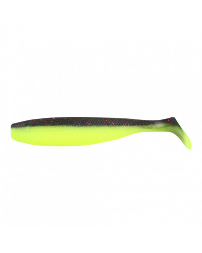 Виброхвост Yaman PRO Sharky Shad, р.3,75 inch, цв. 32 - Black Red Flake/Chart. 5 шт  YP-SS375-32