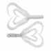 Твистер Helios Credo Four Tail 2,35"/6,0 см, цвет White & Sparkles 10 шт HS-20-002