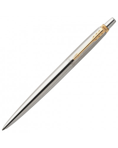 Ручка шариковая Parker Jotter Core Stainless Steel GT с позолотой 1953182