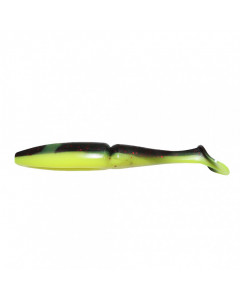 Виброхвост Yaman PRO Mamura, р.5 inch, цвет #32 - Black Red Flake/Chartreuse (уп. 4 шт.) YP-M5-32