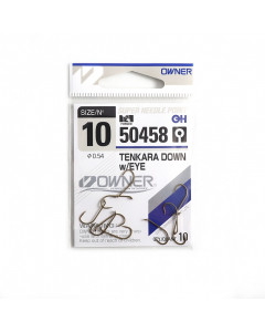 Крючок Owner Tenkara Down w/eye brown №10 (10 шт)