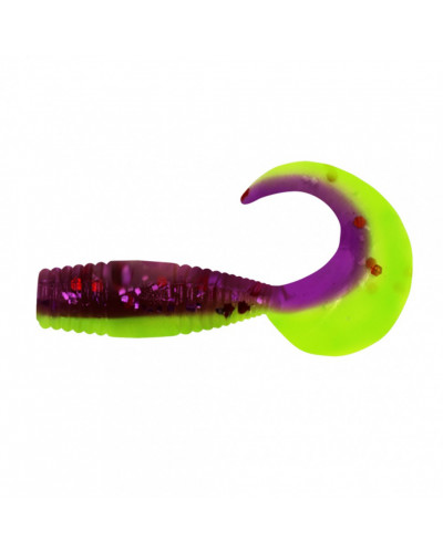 Твистер Yaman PRO Spry Tail, р.3 inch, цвет #26 - Violet Chartreuse (уп. 8 шт.) YP-ST3-26