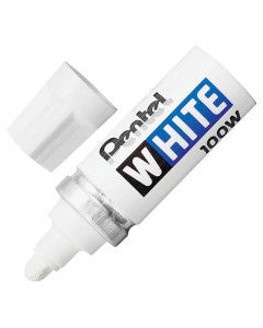 Маркер краска лаковый Pentel White линия 6,5 мм белый X100W