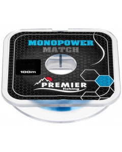 Леска Premier Fishing Monopower Match 0,20мм 100м Blue Nylon PR-MM-B-020-100