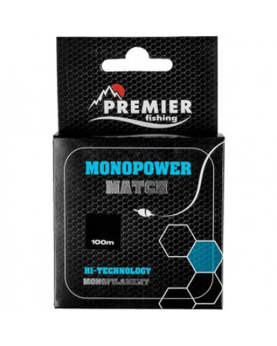 Леска Premier Fishing Monopower Match 0,20мм 100м Blue Nylon PR-MM-B-020-100