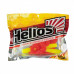 Твистер Helios Credo Double Tail 2,95"/7,5 см, цвет Acid lemon & Red 7 шт HS-12-029