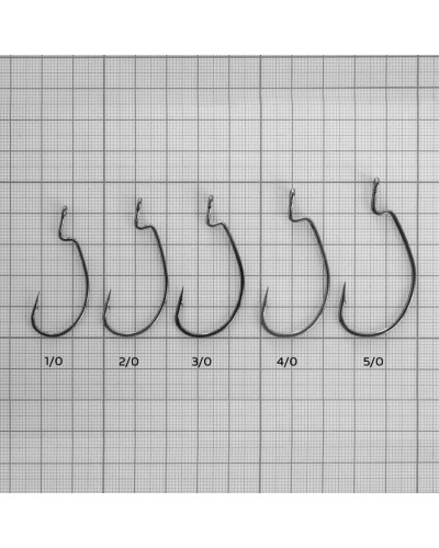 Крючок офсетный Helios №3/0 цвет BN (5 шт) HS-1205-3/0