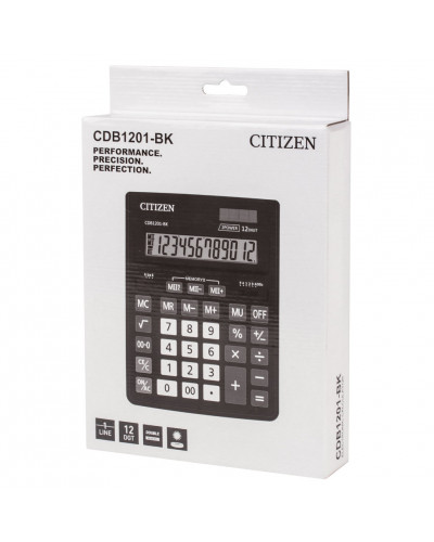 Калькулятор настольный Citizen BUSINESS LINE CDB1201BK 12 разрядов 250434