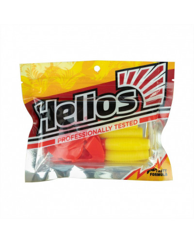 Твистер Helios Credo Double Tail 1,96"/5 см, цвет Yellow RT 10 шт HS-27-038