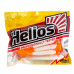 Твистер Helios Long Hybrid 3,55"/9,0 см, цвет Pearl & Orange 7 шт HS-15-019