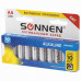 Батарейки алкалиновые Sonnen Alkaline LR6 (АА) 10 шт 451086