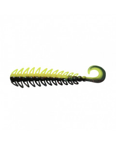 Твистер Yaman PRO Ruff, р.5 inch, цвет #32 - Black Red Flake/Chartreuse (уп. 5 шт.) YP-R5-32