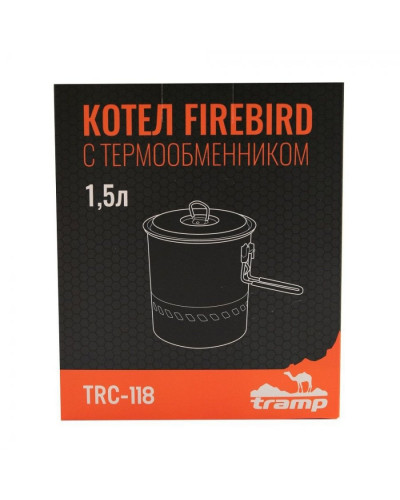 Котелок походный Tramp Firebird 1,5л c термообменником TRC-118