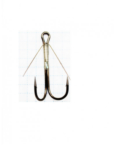 Крючок Koi Weedless Double Hook № 1/0 , BN, двойник незацепляйка (5 шт.) KH2325-1/0BN