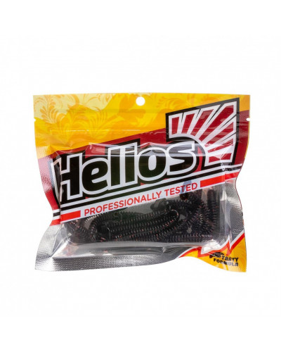 Твистер Helios Credo Long Body 2,95"/7,5 см, цвет Dark Star 12 шт HS-9-047