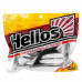 Виброхвост Helios Chubby 3,55"/9 см, цвет Black & White 5 шт HS-4-023