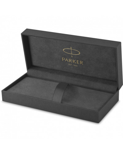 Ручка шариковая Parker "Sonnet Core Stainless Steel GT", корпус серебро, позолота, черная, 142363