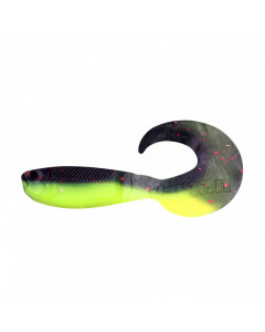 Твистер Yaman PRO Mermaid Tail, р.3 inch, цв. 32 - Black Red Flake/Chartreuse, 10 шт  YP-MT3-32