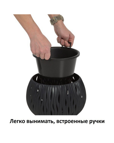 Кашпо для цветов Sandy Bowl DSK290-S433 (3,9 л) 2 предмета