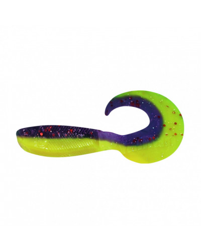 Твистер Yaman PRO Mermaid Tail, р.3 inch, цвет #26 - Violet Chartreuse (уп. 10 шт.) YP-MT3-26