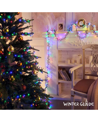 Светодиодная гирлянда (мультиколор) Winter Glade CM550 для улицы и дома 1100 см