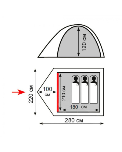 Палатка Totem Tepee 3 (V2) TTT-026