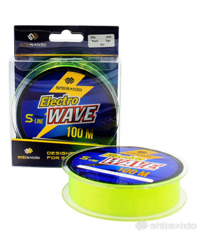 Леска Shii Saido Electro wave, 100 м, 0,165 мм, до 2,16 кг, желтая SSE100-0,165