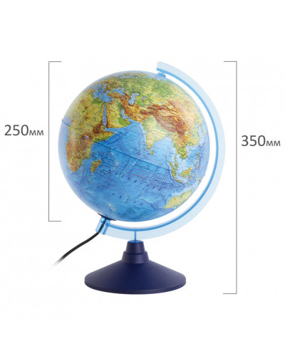 Глобус физический/политический Globen d250 мм с подсветкой INT12500284