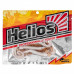 Твистер Helios Credo Long Body 2,95"/7,5 см, цвет Rusty & White 12 шт HS-9-005