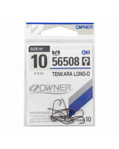 Крючок Owner Tenkara Long-D №10 (10 шт)