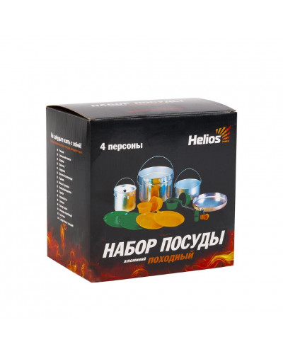 Набор туристической посуды Helios алюминий HS-NP 010048-00