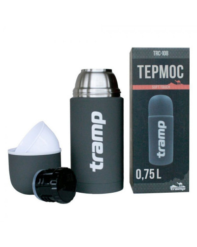 Термос Tramp Soft Touch 1 л серый TRC-109