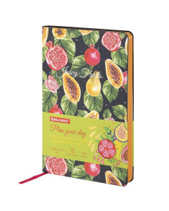 Ежедневник недатированный А5 Brauberg Vista Fruit story 136 листов 112024