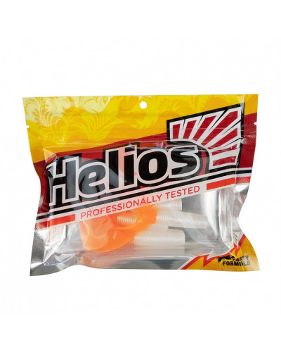 Твистер Helios Credo Double Tail 3,54"/9 см, цвет Pearl & Orange 5 шт HS-28-019