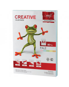 Бумага цветная Creative Color А4, 80 г/м2, 250 листов, 5 цветов, БПpr-250r