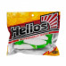 Твистер Helios Kasandra 4"29/10,9см, цвет White & Green 5 шт HS-34-016