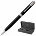 Ручка шариковая Parker "Sonnet Core Matt Black CT", черный матовый лак, палладий, черная, 142355