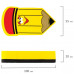 Стиратели магнитные для доски Карандаш 55х100 мм 3 шт 237508.