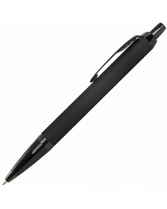 Ручка шариковая Parker "IM Achromatic Black BT", черный матовый, нержавеющая сталь, синяя, 143769