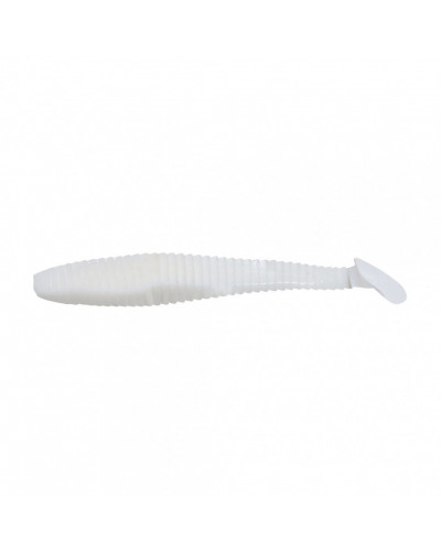 Виброхвост Yaman PRO Flatter Shad, р.3 inch, цвет #01 - White (уп. 6 шт.) YP-FS3-01