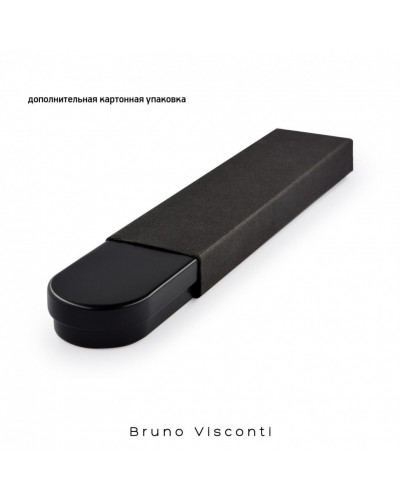 Ручка подарочная шариковая Bruno Visconti "Milano", корпус черный, 1 мм, синяя, 20-0224/01 144189