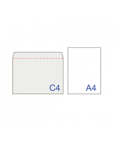Конверты почтовые С4 отрывная полоса, 500 шт