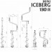 Ледобур Iceberg Mini 130R v3.0 (диаметр 130 мм) двуручный, правый, полукруглые ножи