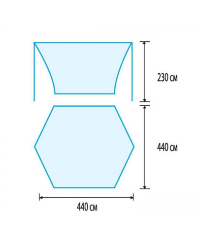 Тент 4,4х4,4 м Tramp Lite Tent Orange TLT-011