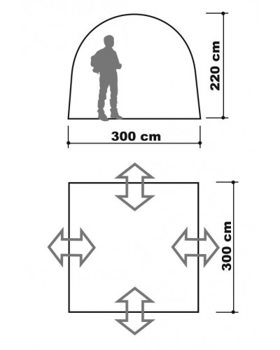 Тент-шатер Canadian Camper Space One (со стенками) камуфляж