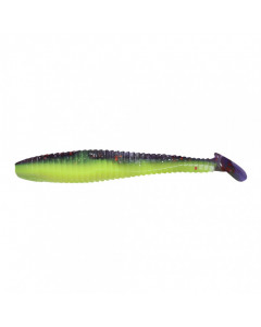 Виброхвост Yaman PRO Flatter Shad, р.4 inch, цвет #26 - Violet Chartreuse (уп. 5 шт.) YP-FS4-26