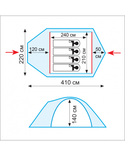 Палатка Tramp Lair 4 (V2)