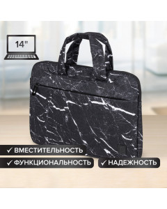 Сумка-портфель Brauberg "Marble" с отдел. для ноутбука 13-14", 3 кармана, 26х36х3 см, 270835