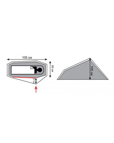 Палатка Tramp Air 1 Si cloud